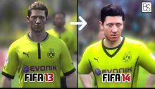 FIFA 14 Player Faces Comparison