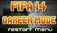 FIFA 14 Career Mode Menu