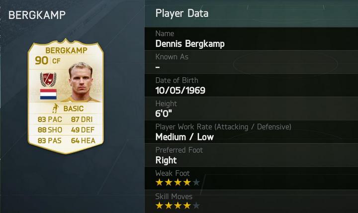 FUT 14 Dennis Bergkamp