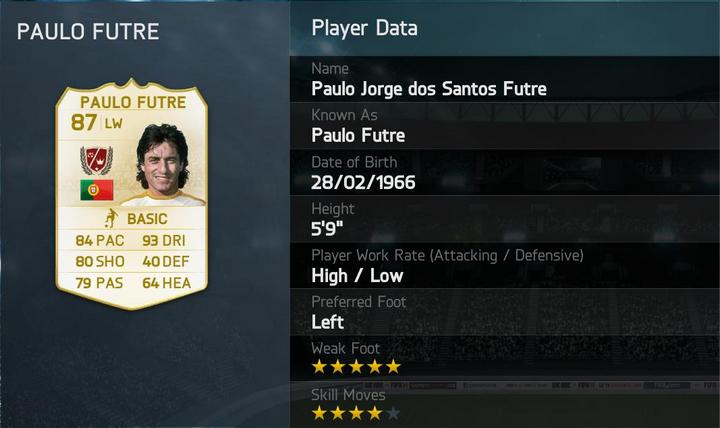FUT Legends Paulo Futre