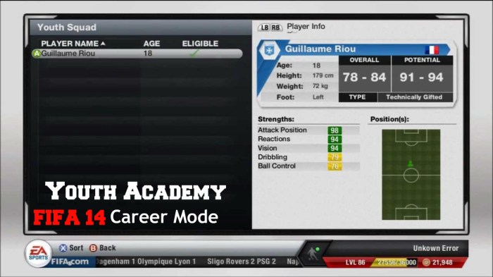 Fifa 14 Career Mode Getting Youth Academy Players At Full Potential 
