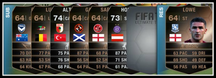 FUT 14 TOTW Subs