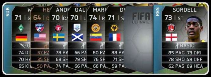 FUT 14 TOTW 32 Subs