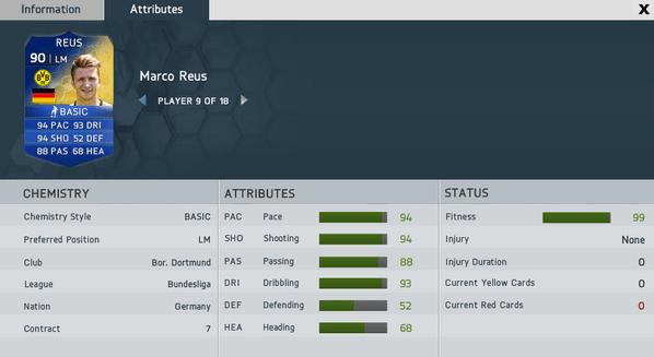 Reus FUT 14 TOTS