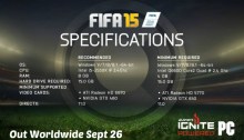 FIFA 15 PC Specs
