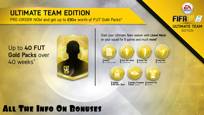 FIFA 15 Ultimate Team Edition Bonuses