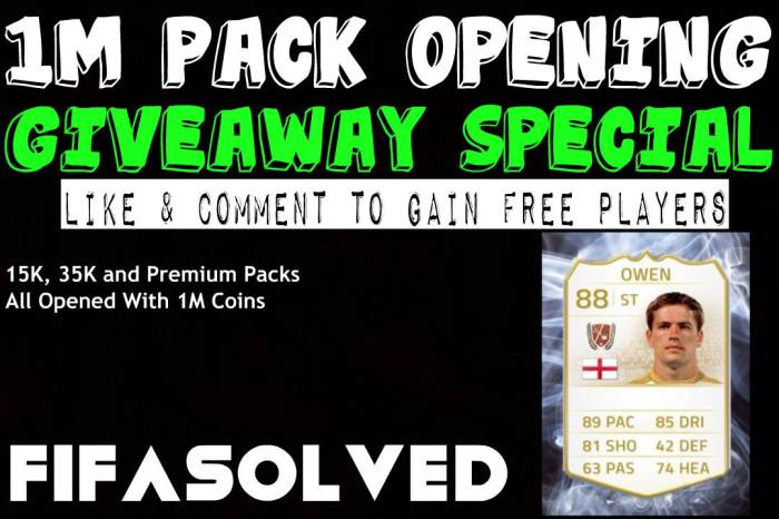 1M Pack Opening Giveaway FIFASolved