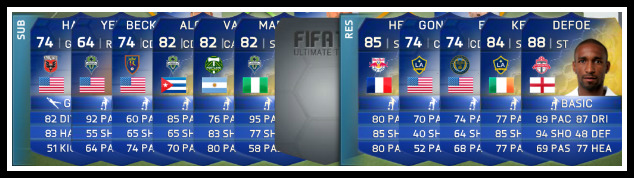 FUT 14 MLS All Stars TOTS Subs