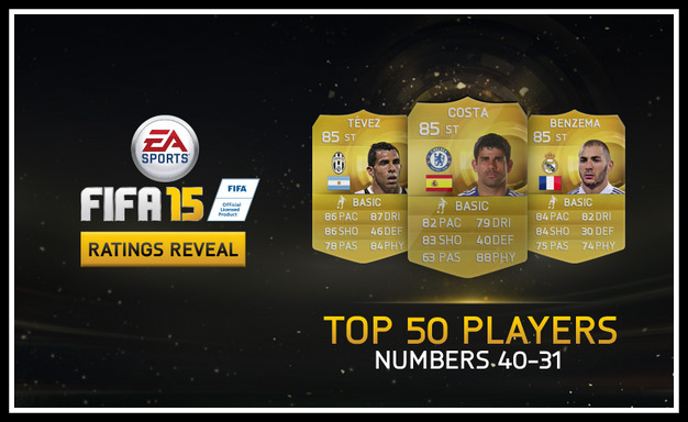 FIFA 15 Ratings 40-31