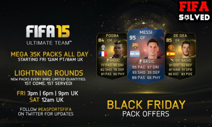 FUT 15 Black Friday Pack Offer