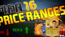FIFA 16 Price Ranges