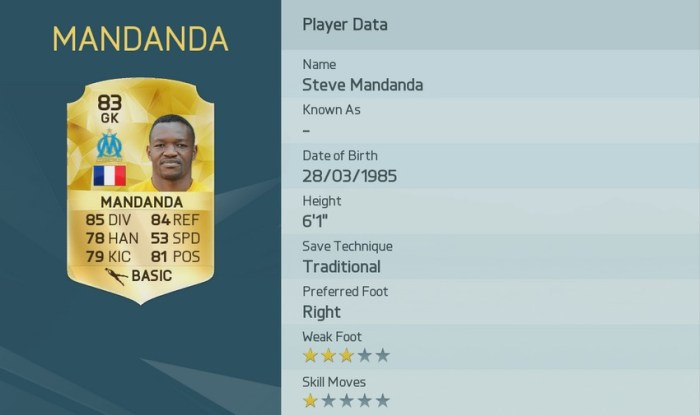STEVE MANDANDA