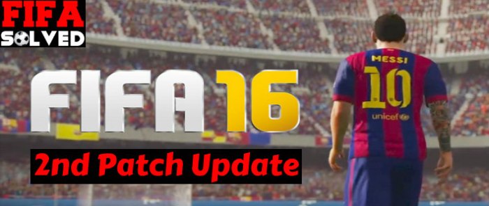 FIFA 16 Second Patch Update