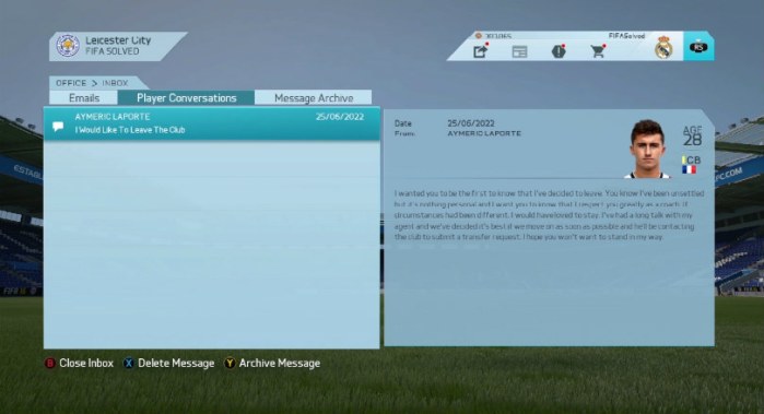 FIFA 16 players leaving your club